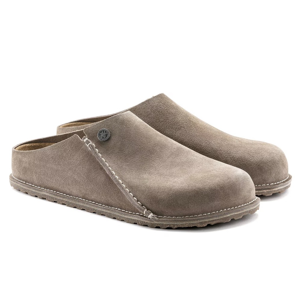 Birkenstock Zermatt Premium Suede Leather Gray Taupe EU Size 39 US Size 8-8.5 - Picture 4 of 7